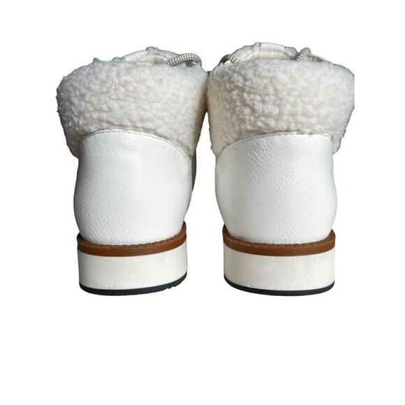 Cliffs by White Mountain Collins White Leather Fur Women's Boots Size 9 M - Picture 6 of 14